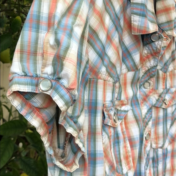 Plaid, Snap button up shirt - Picture 7 of 7